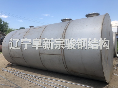 臥式白鋼儲罐，大型防腐化工儲罐